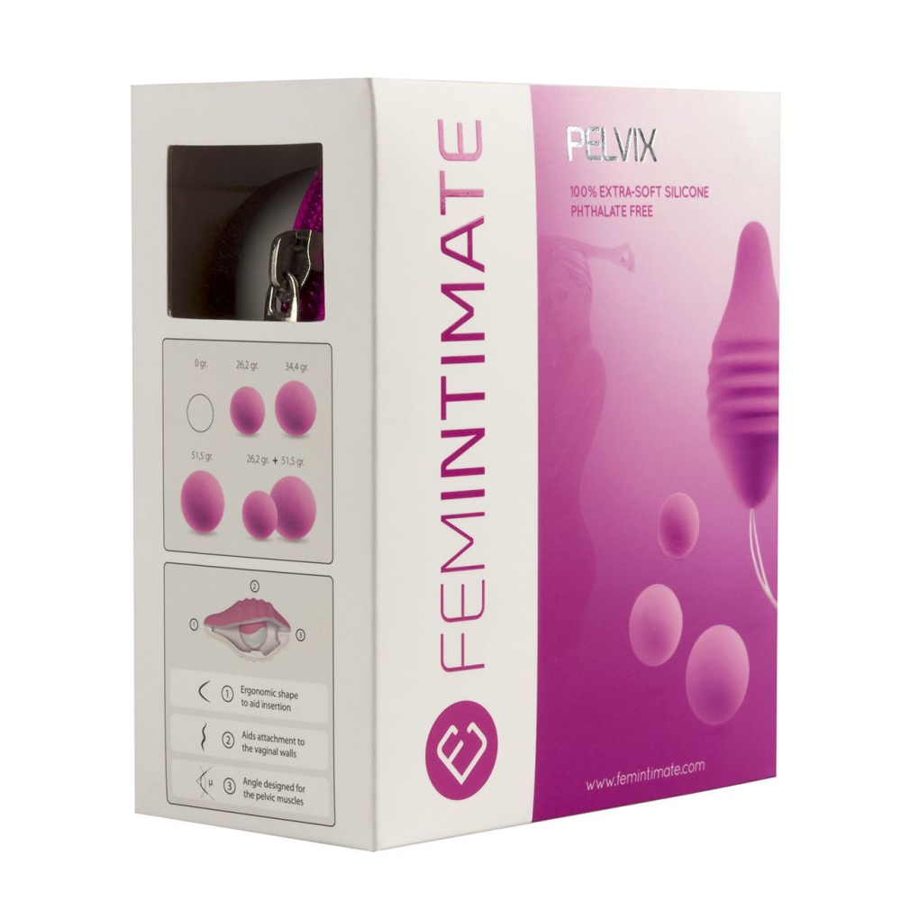Тренажер Кегеля Femintimate Pelvix Concept с набором грузов, анатомически правильный