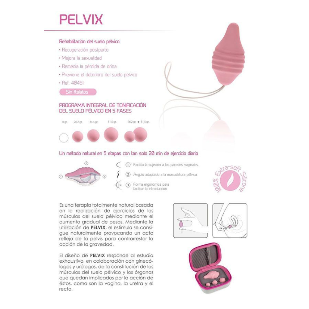 Тренажер Кегеля Femintimate Pelvix Concept с набором грузов, анатомически правильный
