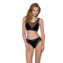 Топ с прозрачной вставкой Passion PS002 TOP L, black