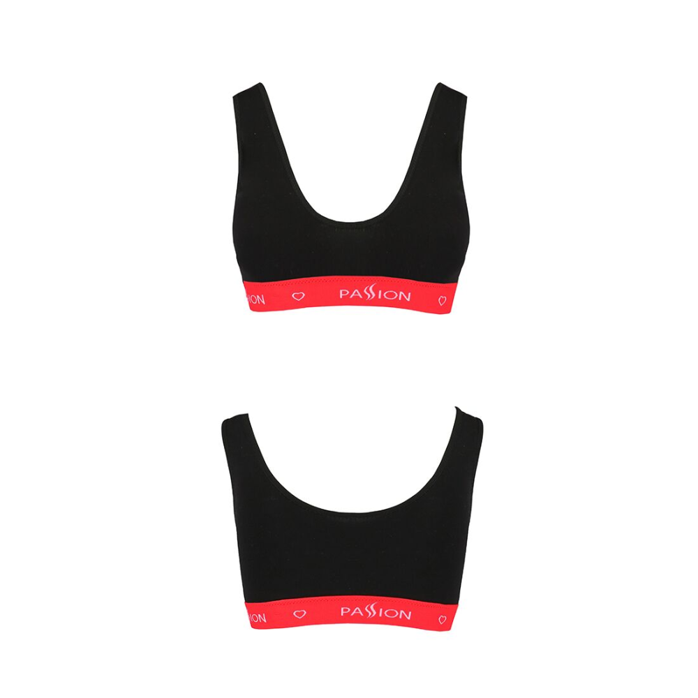 Спортивный топ на широких бретелях Passion PS003 TOP L, black