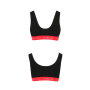 Спортивный топ на широких бретелях Passion PS003 TOP XL, black
