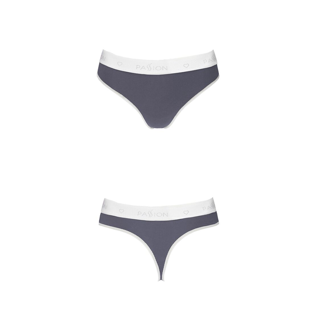 Спортивные трусики-стринги Passion PS007 PANTIES S, dark grey