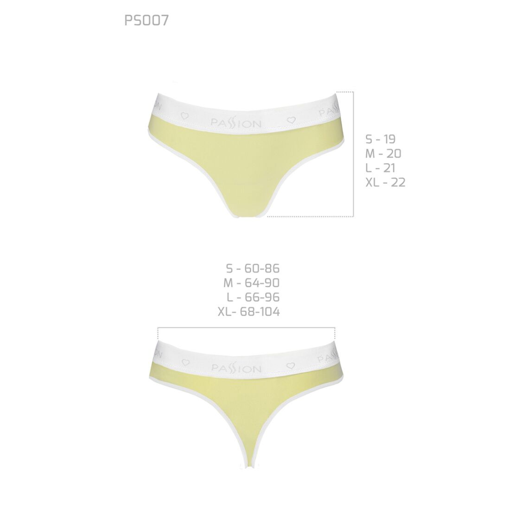 Спортивные трусики-стринги Passion PS007 PANTIES M, yellow