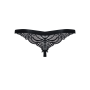 Кружевные танга с доступом Obsessive 828-THC-1 crotchless thong S/M, черные