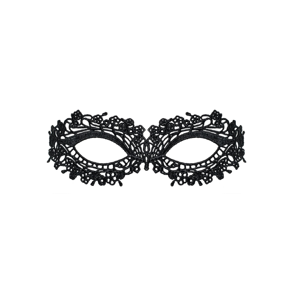 Кружевная маска Obsessive A710 mask, единый размер, черная