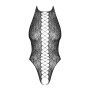 Бодистокинг с эффектом шнуровки Obsessive B113 teddy S/M/L открытая спина, халтер, с доступом