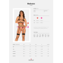Боди из стреп с доступом Obsessive Badossa crotchless teddy S/M, черный