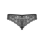 Кружевные танга с доступом Obsessive Contica crothchles thong S/M, черные