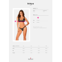 Кружевной бюстгальтер с треугольной чашкой Obsessive Estiqua bra M/L, черный, широкие лямки