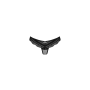 Полупрозрачные трусики с подвеской Obsessive Ivannes panties black 2XL/3XL, черные