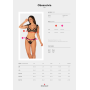 Полупрозрачный эротический комплект Obsessive Obsessivia 2pcs set black L/XL, бюстгальтер и трусики,