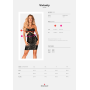 Платье под змеиную кожу Obsessive Vivianty dress M/L, черное