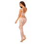 Сетчатый бодистокинг с имитацией топа и шорт Obsessive Bodystocking G330 XL/XXL, white, с доступом