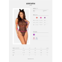 Эротический костюм леопарда Obsessive Leocatia teddy XXL, боди, обруч с ушками
