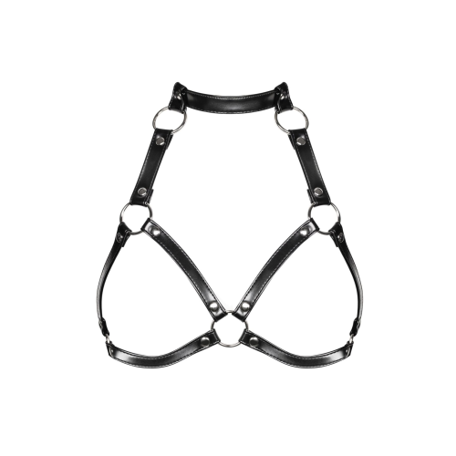 Портупея на грудь Obsessive A740 harness black O/S, искусственная кожа