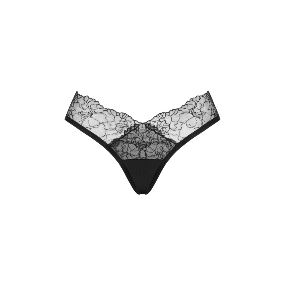 Сетчатые трусики под омбре Obsessive Bella Rou panties XS/S