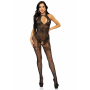 (SALE) Бодистокинг Leg Avenue Rhinestone Lace and Net Bodystocking OS Black