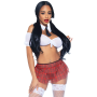 Костюм дерзкой школьницы Leg Avenue Naughty SchoolGirl, one size, топ, юбка и галстук