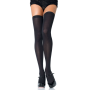 Плотные непрозрачные чулки Leg Avenue Opaque Nylon Thigh Highs Black, one size