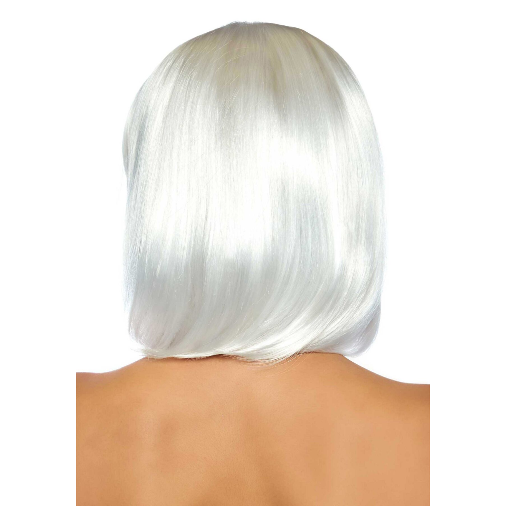 Светящийся в темноте парик Leg Avenue Pearl short natural bob wig White, короткий, жемчужный, 33 см