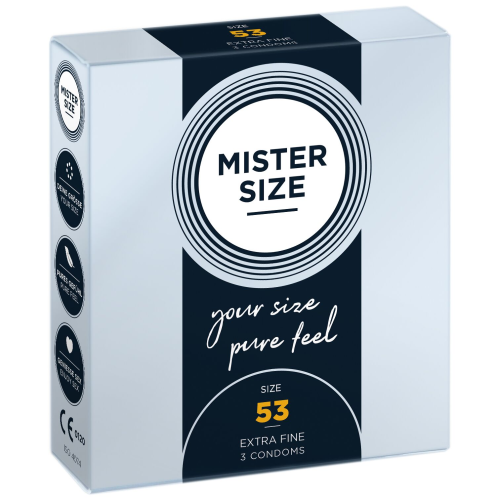 Презервативы Mister Size - pure feel - 53 (3 condoms), толщина 0,05 мм Презервативы Mister Size - pure feel - 53 (3 condoms), толщина 0,05 мм