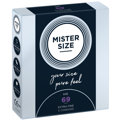 Презервативы Mister Size - pure feel - 69 (3 condoms), толщина 0,05 мм Презервативы Mister Size - pure feel - 69 (3 condoms), толщина 0,05 мм