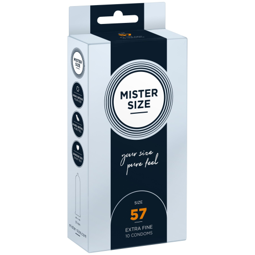 Презервативы Mister Size - pure feel - 57 (10 condoms), толщина 0,05 мм Презервативы Mister Size - pure feel - 57 (10 condoms), толщина 0,05 мм
