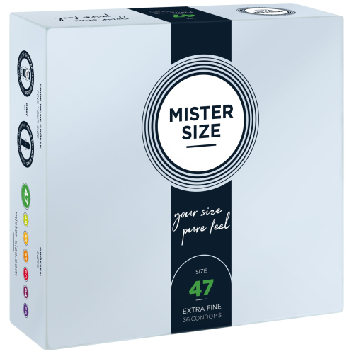 Презервативы Mister Size - pure feel - 47 (36 condoms), толщина 0,05 мм Презервативы Mister Size - pure feel - 47 (36 condoms), толщина 0,05 мм