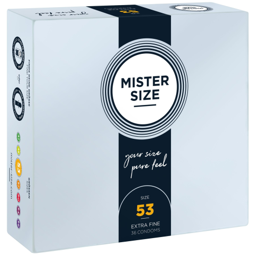 Презервативы Mister Size - pure feel - 53 (36 condoms), толщина 0,05 мм Презервативы Mister Size - pure feel - 53 (36 condoms), толщина 0,05 мм