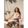 Ажурное платье-сетка Leg Avenue Lace mini dress with cut-outs White, one size