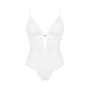 Эротическое полупрозрачное боди Obsessive Heavenlly crotchless teddy XS/S, с доступом