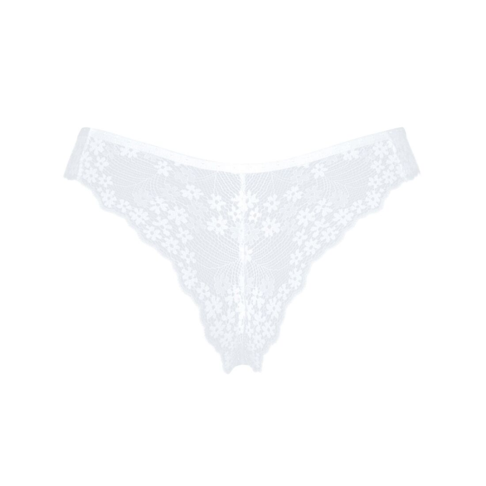 Полупрозрачные трусики Obsessive Heavenlly panties M/L, открытые ягодицы