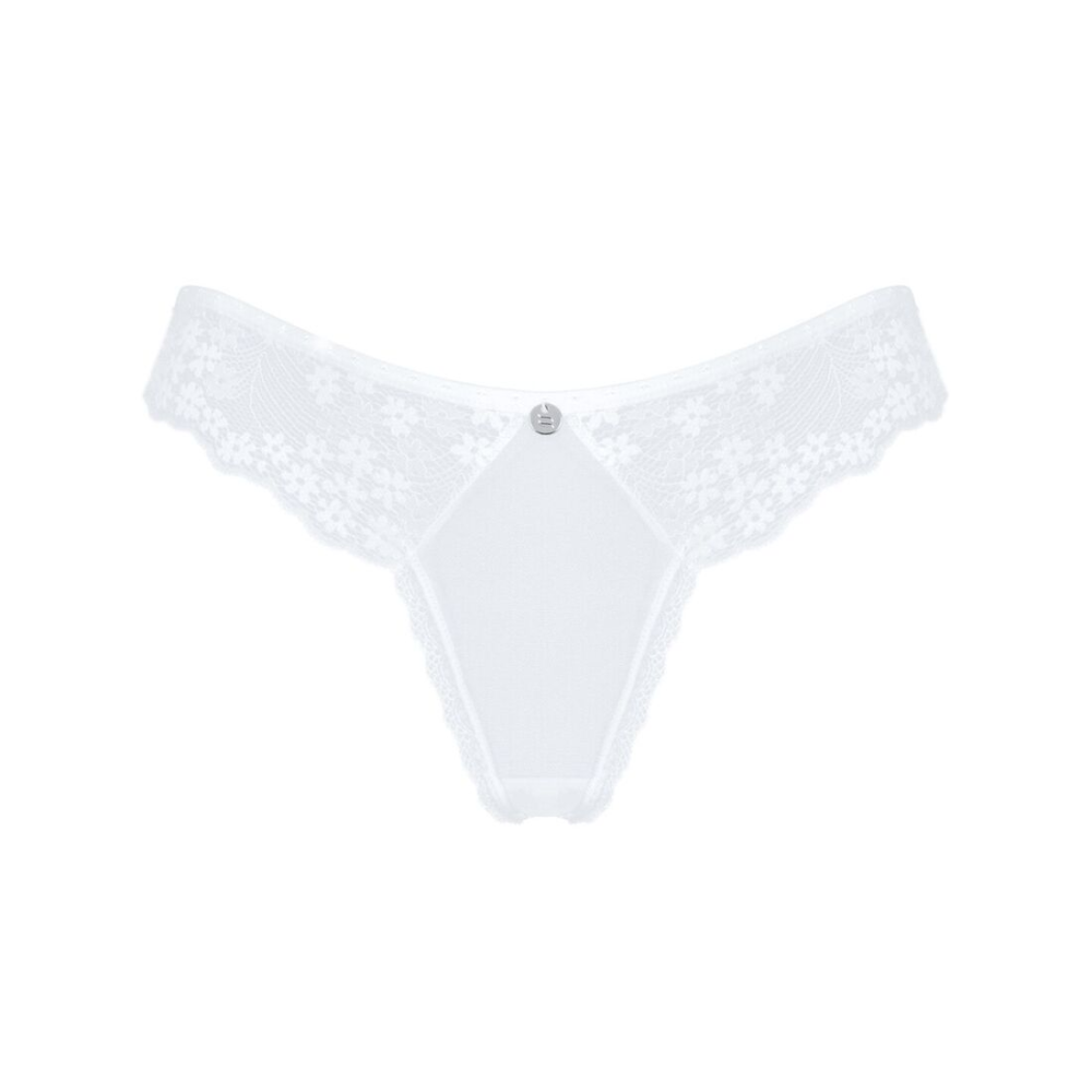 Полупрозрачные трусики Obsessive Heavenlly panties XL/2XL, открытые ягодицы