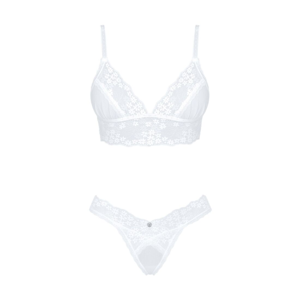 Эротический комплект Obsessive Heavenlly 2-pcs set M/L, бюстгальтер и танга