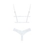 Эротический комплект Obsessive Heavenlly 2-pcs cupless set M/L, открытая грудь, с доступом