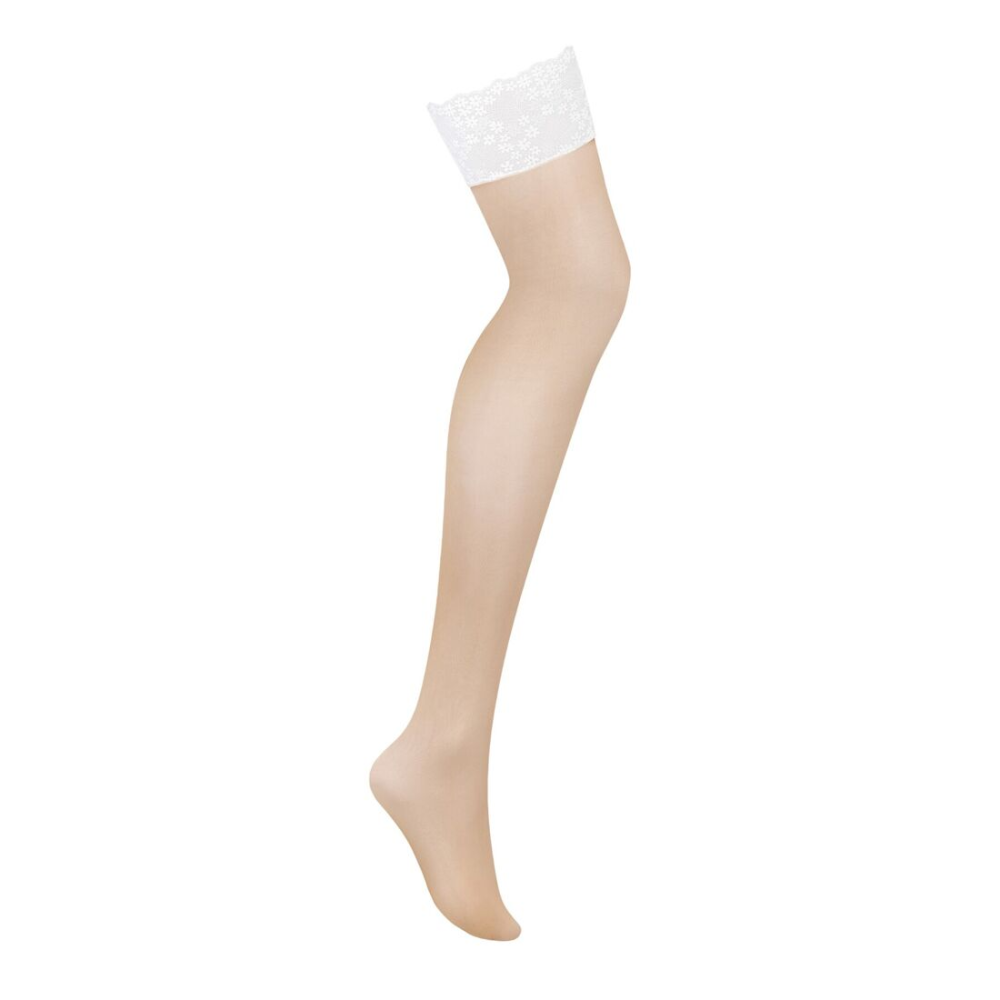 Чулки Obsessive Heavenlly stockings XS/S, широкая резинка
