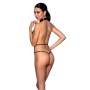 Боди-халтер из экокожи Passion JANNIES BODY S/M black