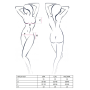 Комплект белья Passion OFELIA SET OpenBra XXL/XXXL, white, стринги, открытый лиф, широкий пояс