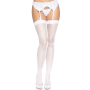 Чулки-сетка со швом сзади Leg Avenue Butterfly back seam thigh highs One size White