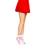 Носки женские с клубничным принтом Leg Avenue Strawberry ruffle top anklets One size, кружевные манж