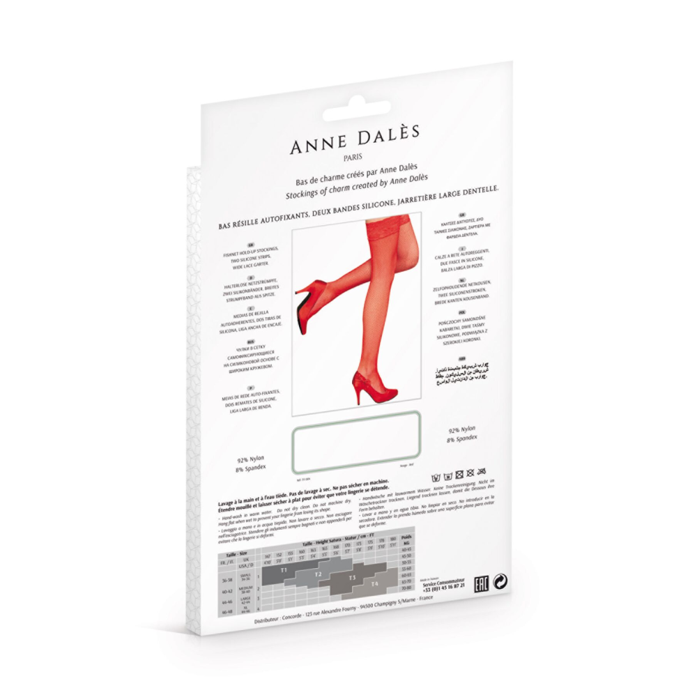 Чулки Anne De Ales CAMILLA T2 Red