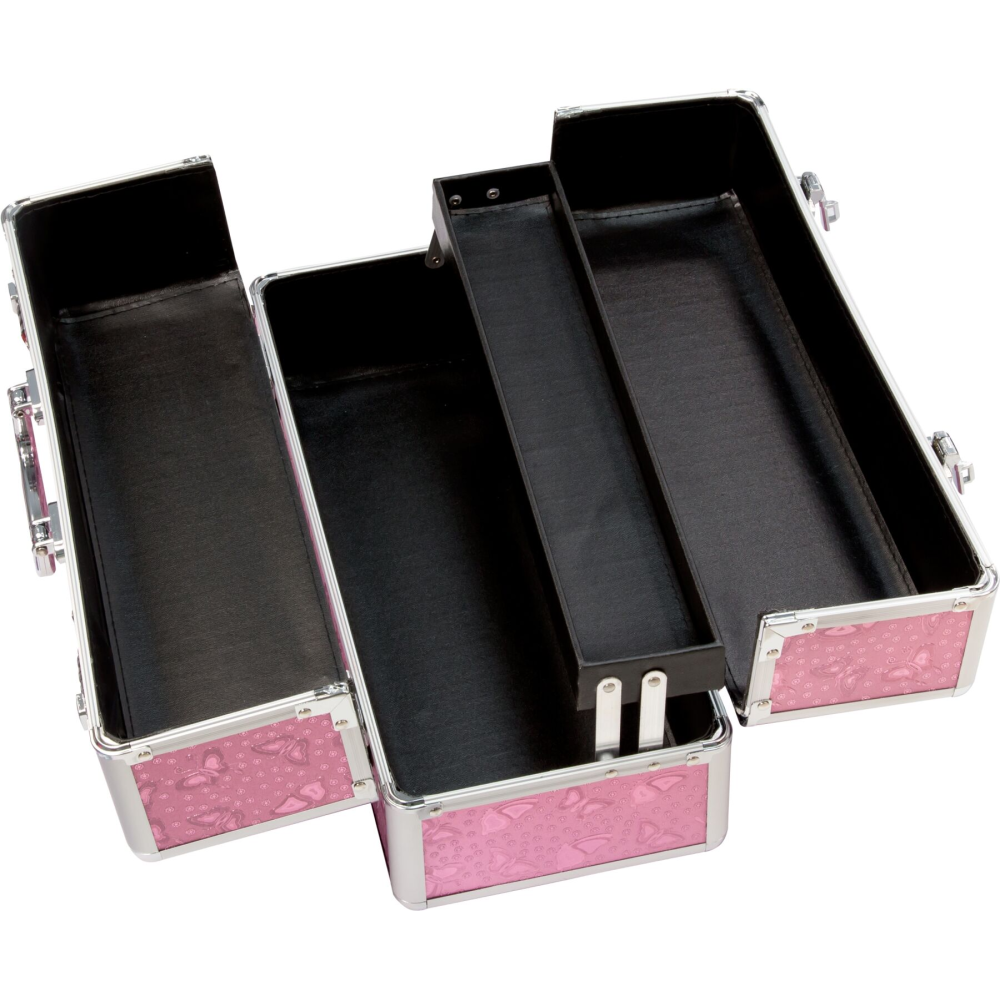 Большой кейс для хранения секс-игрушек BMS Factory Large Lokable Vibrator Case Pink, кодовый замок