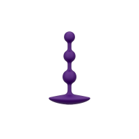 Анальные бусы Romp Amp Dark Purple, силикон, макс. диаметр 2,6 см