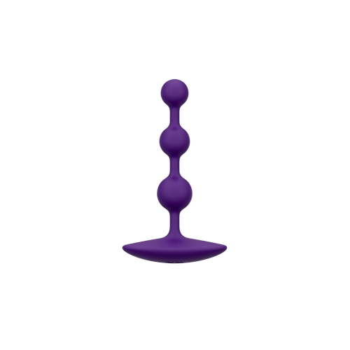 Анальные бусы Romp Amp Dark Purple, силикон, макс. диаметр 2,6 см