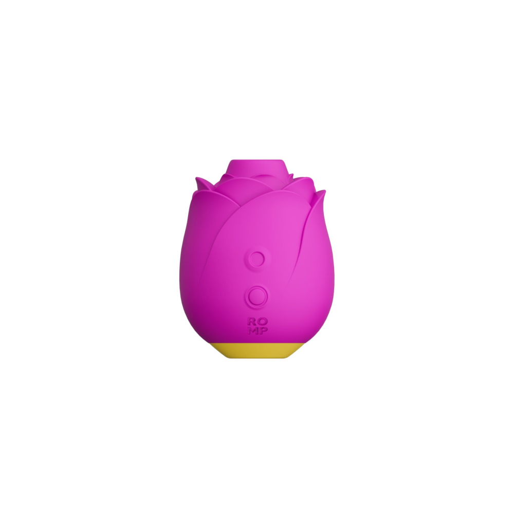 Шикарный вакуумный клиторальный стимулятор Romp Rose Pink, в виде розы