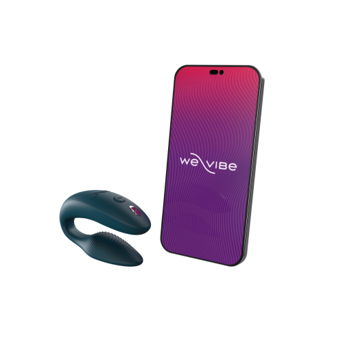 Смарт-вибратор для пар We-Vibe Sync 2 Green Velvet, 10 виброрежимов, пульт ДУ