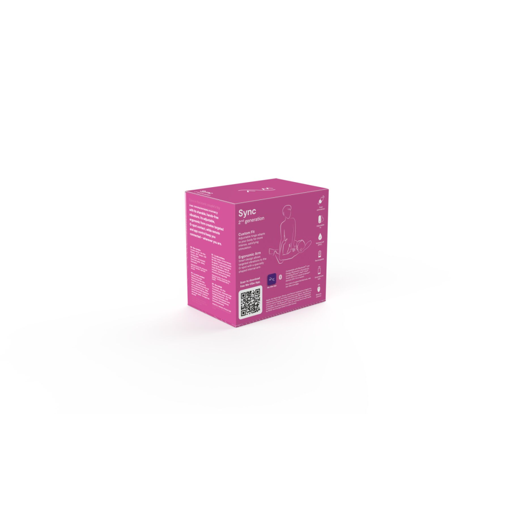 Смарт-вибратор для пар We-Vibe Sync 2 Rose, 10 виброрежимов, пульт ДУ