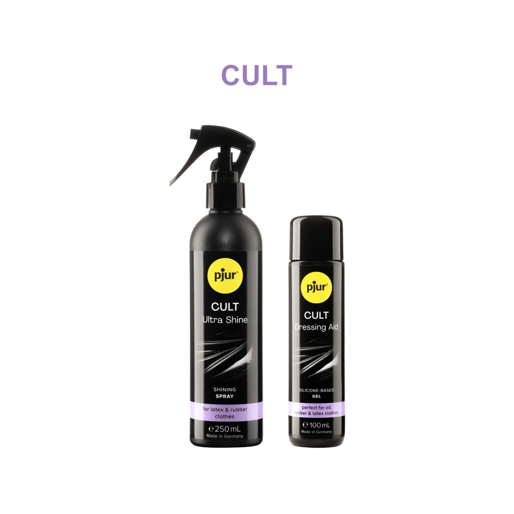 Смазка для латекса и резины pjur Cult 100 мл, для облегчения надевания фетиш-нарядов на тело