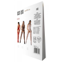 Бодистокинг с множеством бретелей Passion BS095 One Size, red, имитация пояса и чулок, с доступом