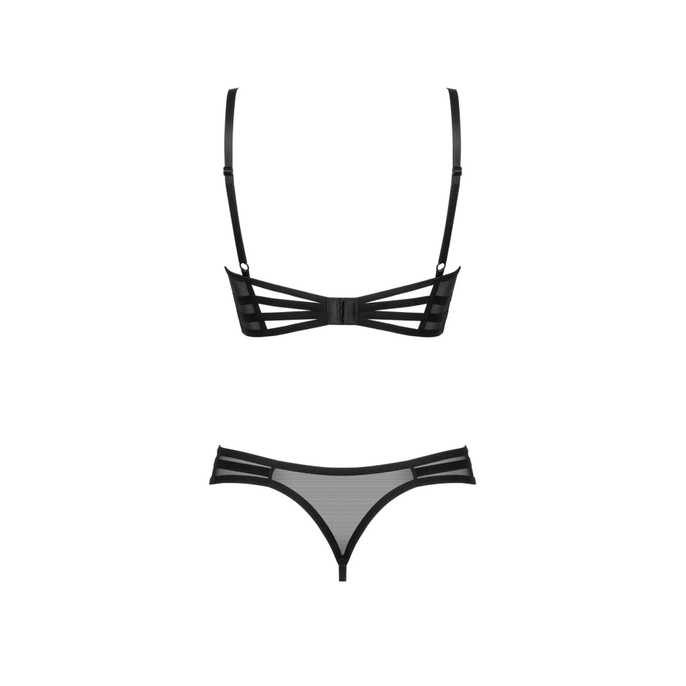 Комплект Obsessive Roxelia 2-pcs crotchless set M/L
